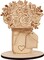 Spring Mother's Day Flowers Crafts, Wooden Flower Card, DIY Mothers Day Gift for Mum Grandma, Blank Flower Card, Wood Ornaments Flower Embellishments Wooden Slices Home Decoration